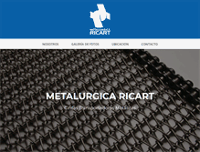 Tablet Screenshot of metalurgicaricart.com.ar